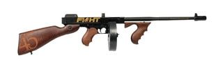 Auto-Ordnance 1927A-1 Thompson Trump Fight 45 ACP Pistol Caliber Carbine - 18" - Black/Gold - 1x 50rd Drum, 1x 20rd Mag